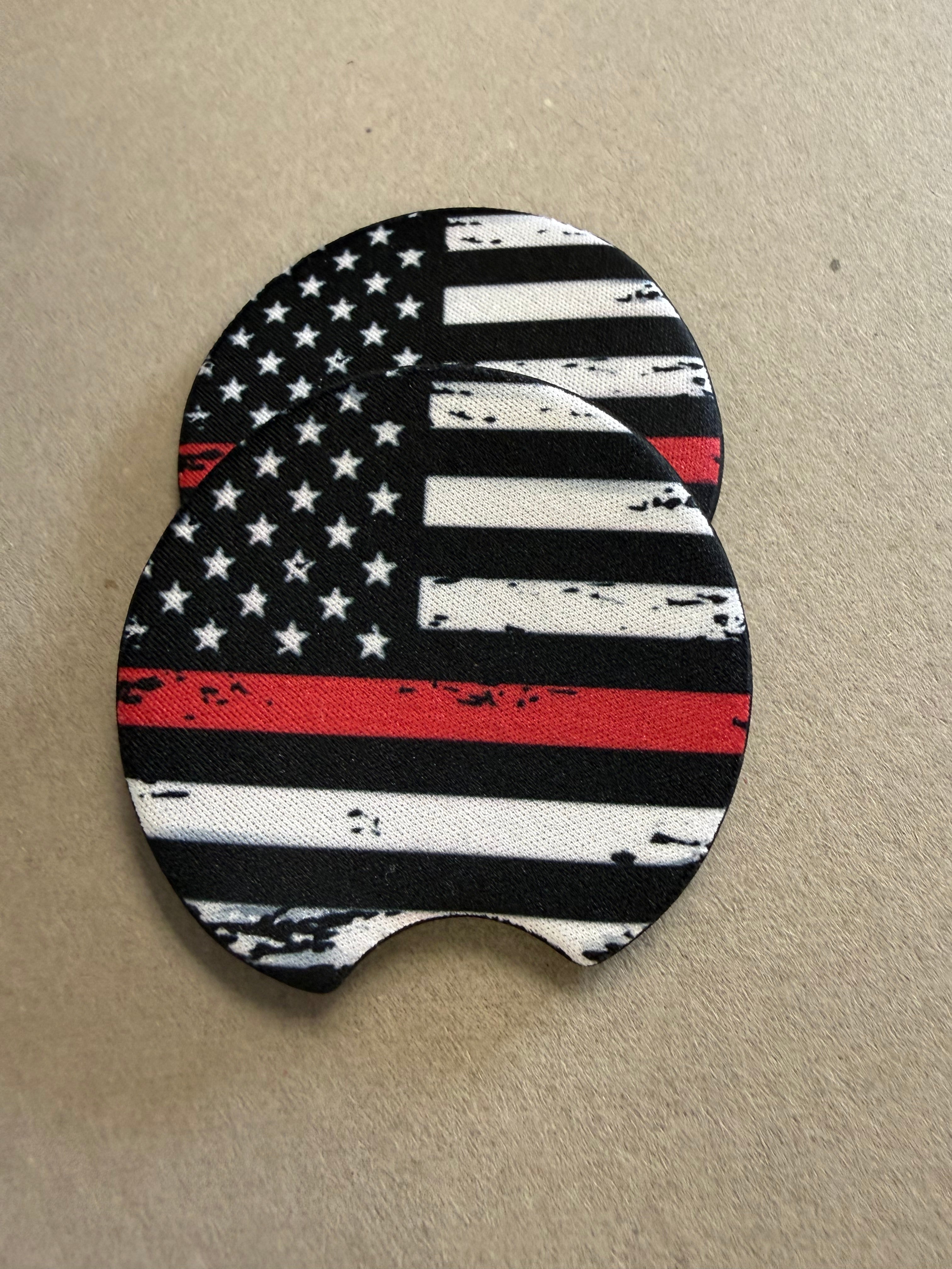 Custom Neoprene Car Coasters – Personalized Car Cup Holder Coasters Set of 2