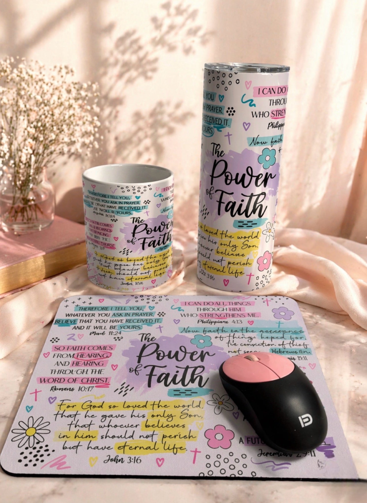 Personalized Gift Set Bundle/ Matching Tumbler, Mug & Accessories