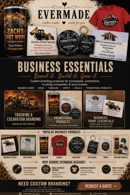 Business Essentials Bundle – Custom Business Cards, Personalized Tumblers & Branding Package