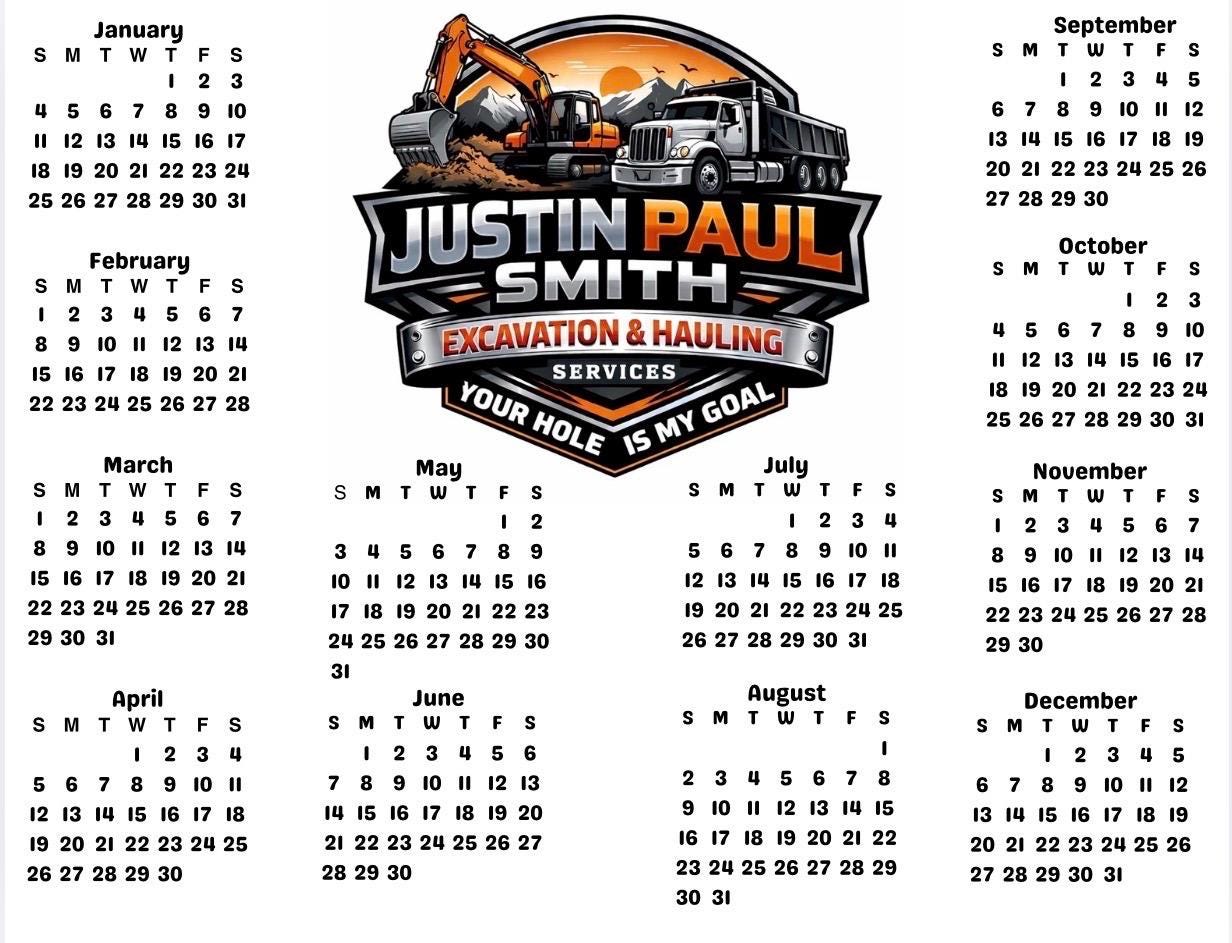 Personalized Magnetic Calendar – Custom Photo Fridge Magnet Organizer Gift