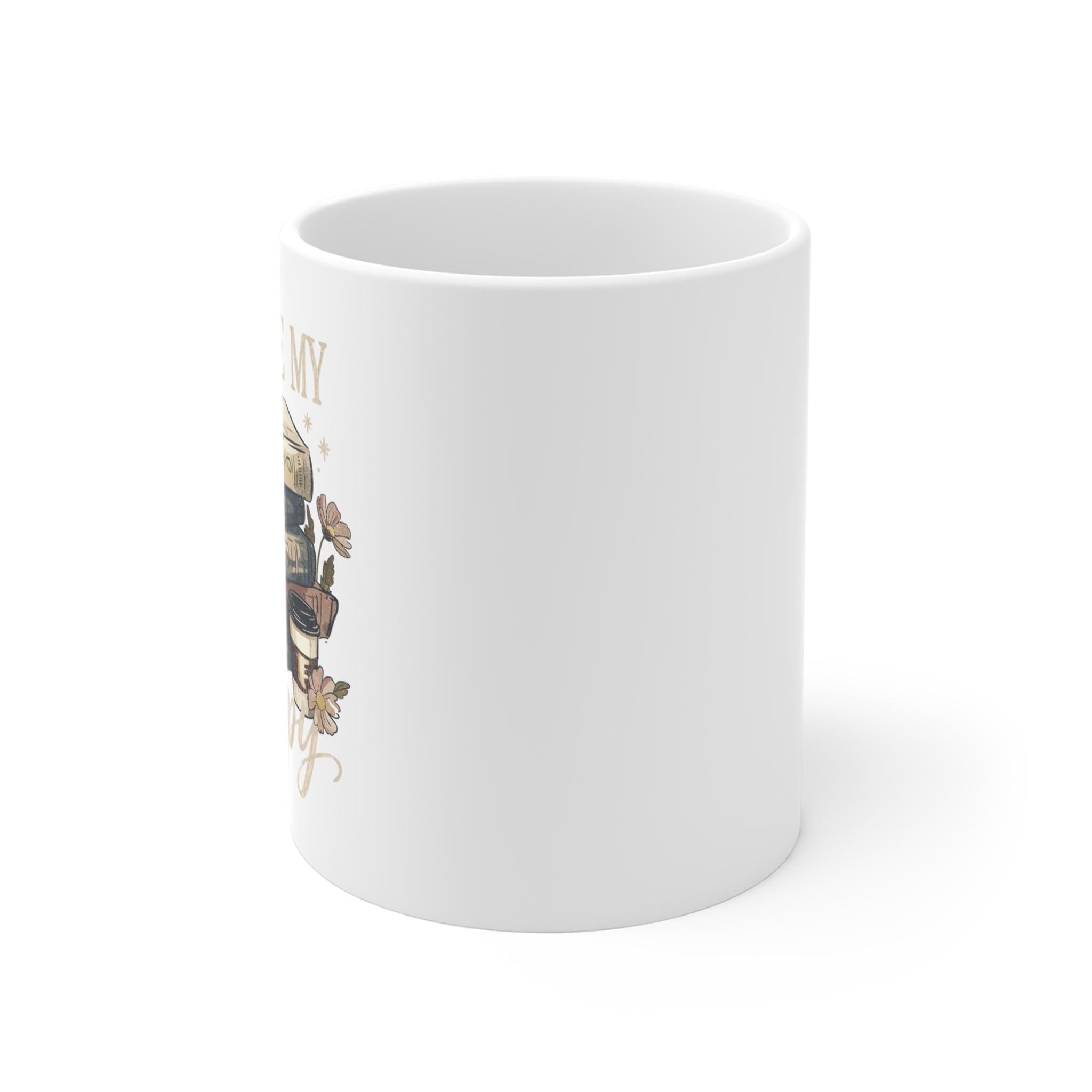 Books Therapy Mug - Ceramic Coffee Cup | Cozy 11oz Reading Mug Gift